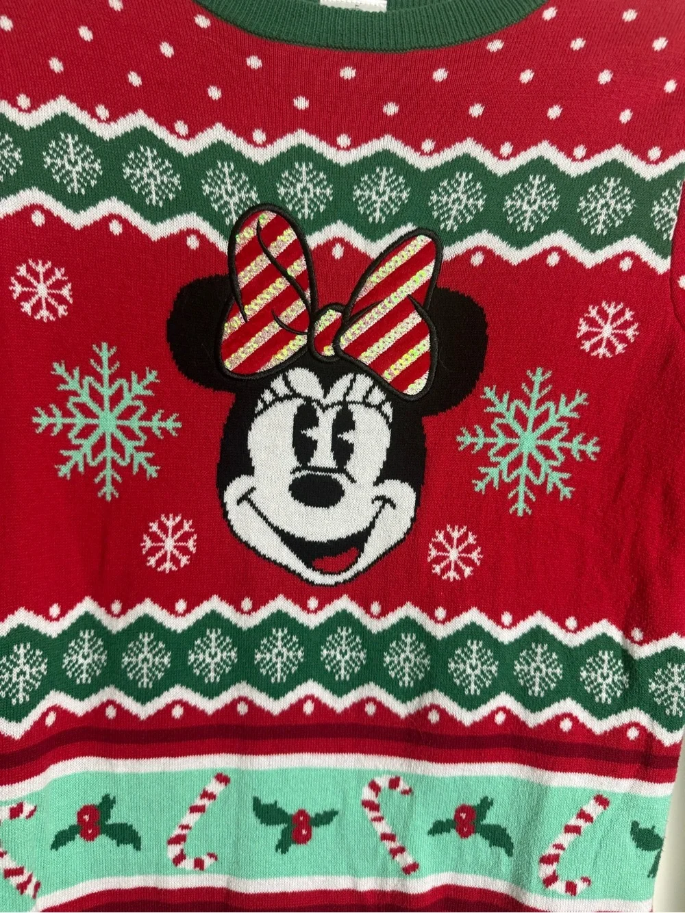 Girls Disney Parks Minnie Mouse Sweater